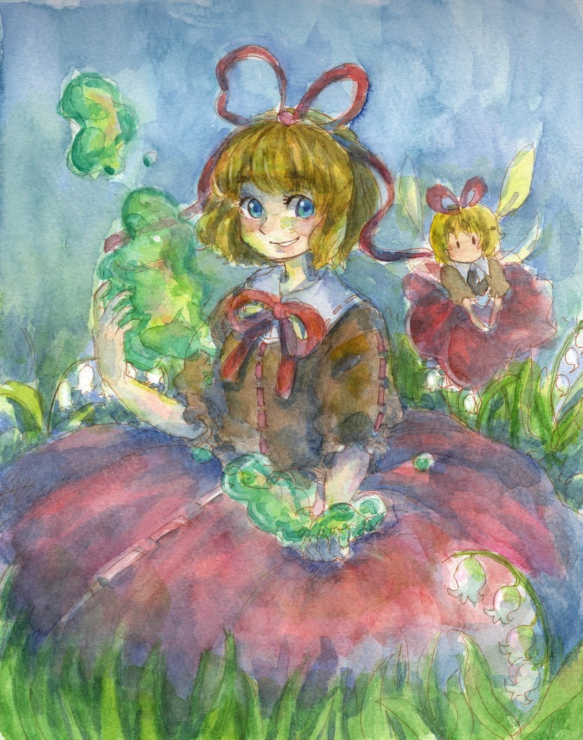 medicine melancholy and su-san (touhou) drawn by piyo_(piyoko528)