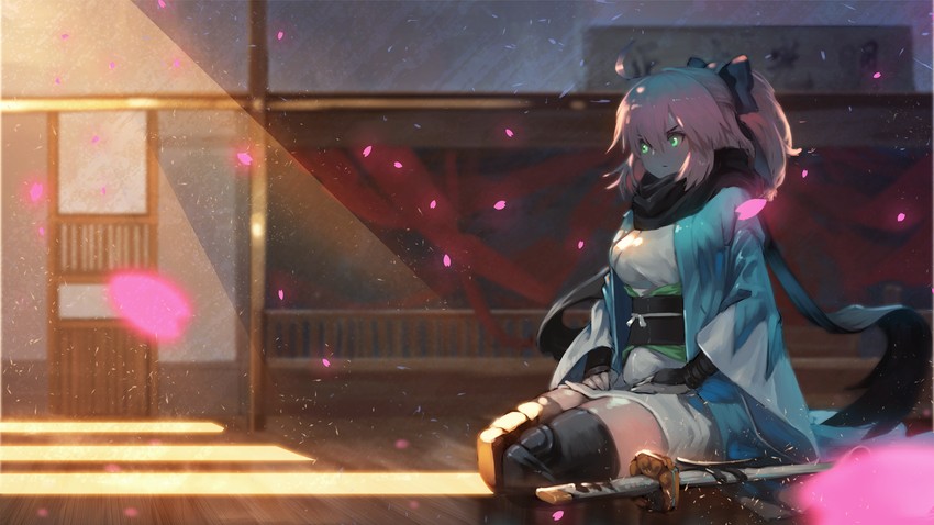 okita souji (fate and 1 more) drawn by xleontan