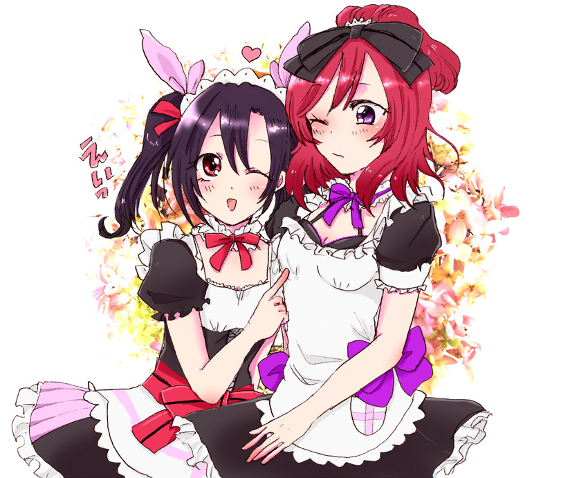 nishikino maki and yazawa nico (love live! and 1 more) drawn by shinonome_utako