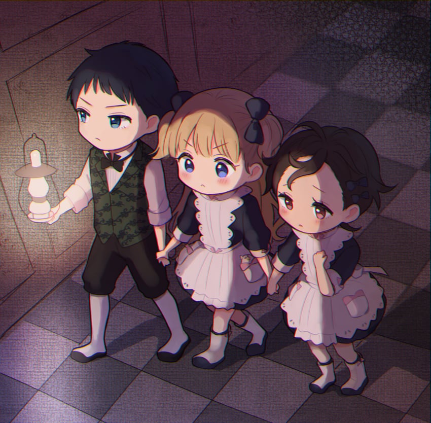 emilico, shaun, and ram (shadows house) drawn by mametarou_(mameji)