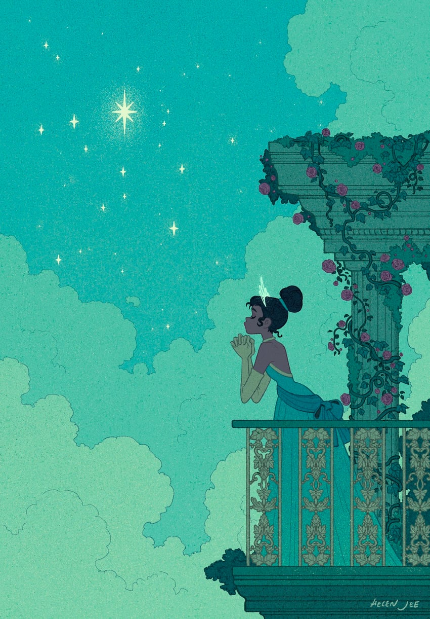 tiana (the princess and the frog) drawn by helen_jee