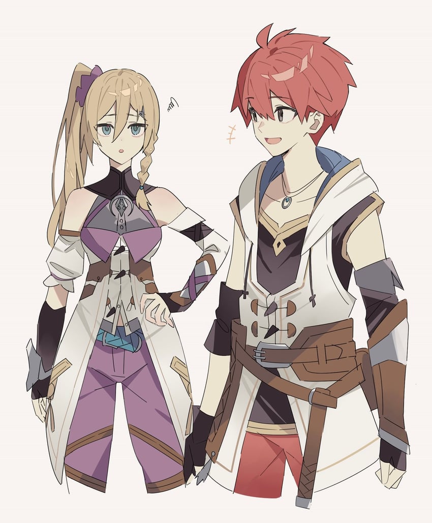 adol christin and karja balta (ys and 1 more) drawn by george_man