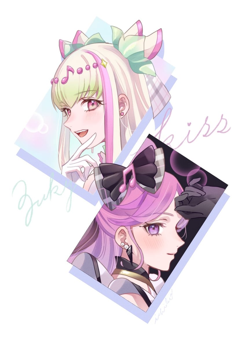 cure zukyuun, cure kiss, purirun, and meroron (precure and 1 more) drawn by nasusomen