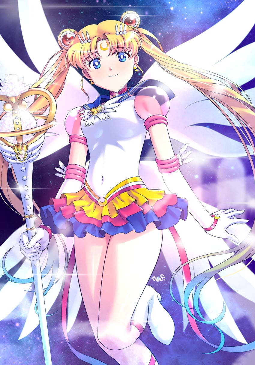 tsukino usagi, sailor moon, and eternal sailor moon (bishoujo senshi sailor moon and 1 more) drawn by himehachi_(hime8manga)