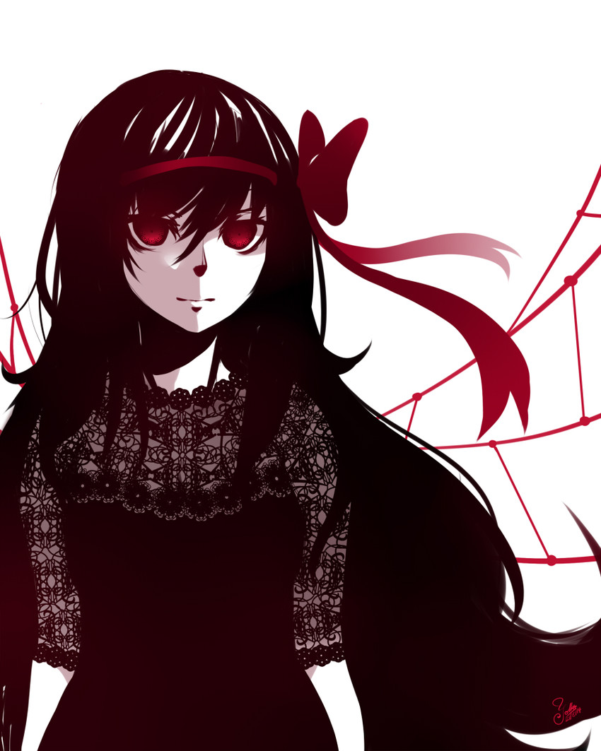 akemi homura (mahou shoujo madoka magica and 1 more) drawn by deidara_01
