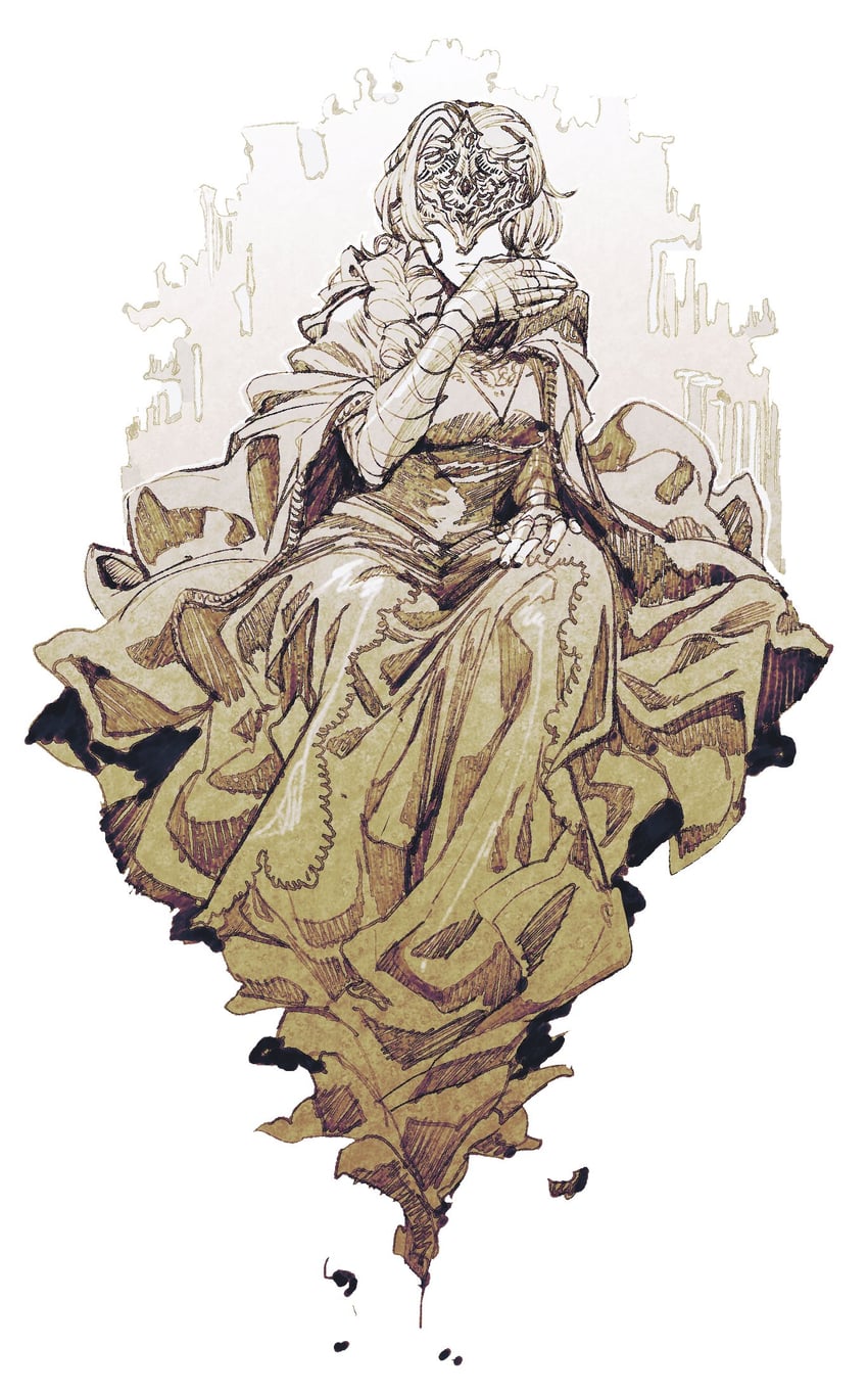 fire keeper (dark souls and 1 more) drawn by 6cheetah