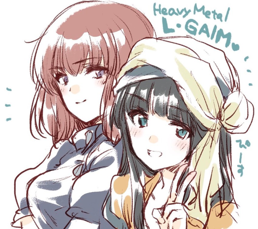 gaw ha leecee and fanneria amu (juusenki l-gaim) drawn by kuroi_mimei