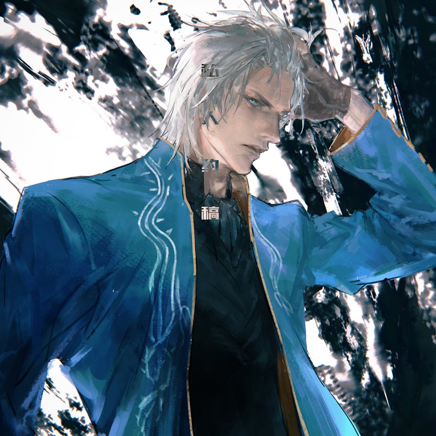 vergil (devil may cry and 1 more) drawn by blue_saden