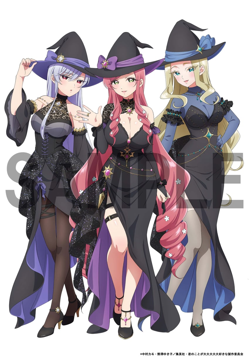eiai nano, hanazono hahari, and utsukushisugi mimimi (kimi no koto ga dai dai dai dai daisuki na 100-nin no kanojo)