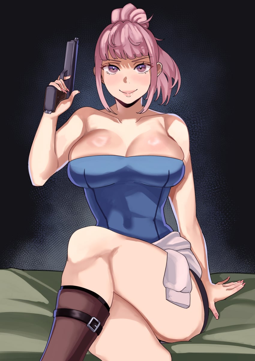 hilda valentine goneril and jill valentine (fire emblem and 3 more) drawn by ceroccb