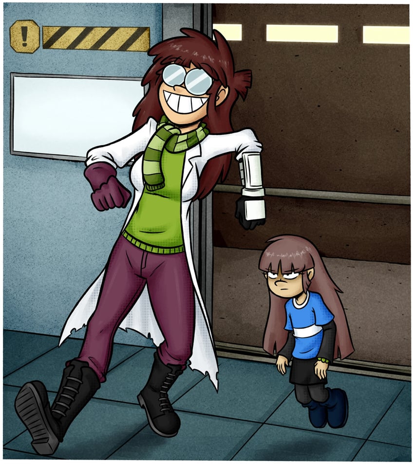 lisa loud and lulu loud (the loud house) drawn by green_skull_34