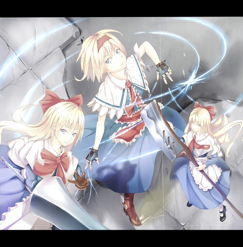 alice margatroid and shanghai doll (touhou) drawn by fami_(yellow_skies)