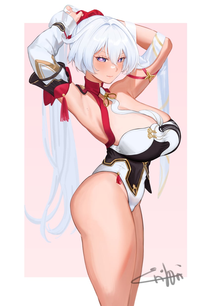 kiana kaslana (honkai and 1 more) drawn by erit0ri