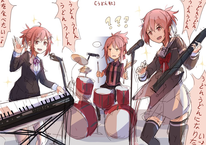 yuuki yuuna, takashima yuuna, and akamine yuuna (yuusha de aru and 2 more) drawn by xuu_shi_times