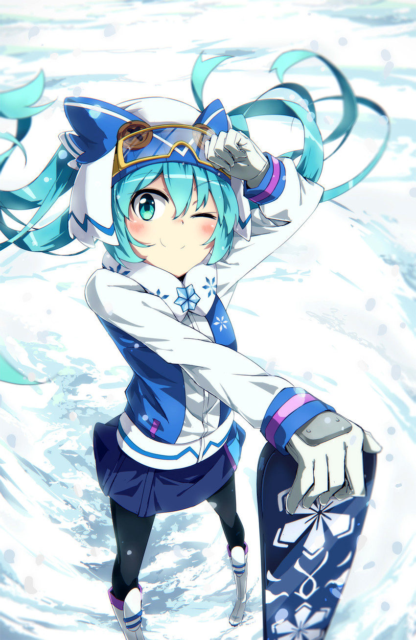 hatsune miku and yuki miku (vocaloid and 1 more) drawn by tomato_(lsj44867)