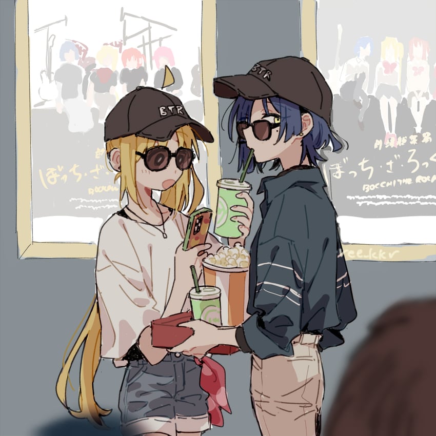 ijichi nijika and yamada ryo (bocchi the rock!) drawn by ree_(re-19)
