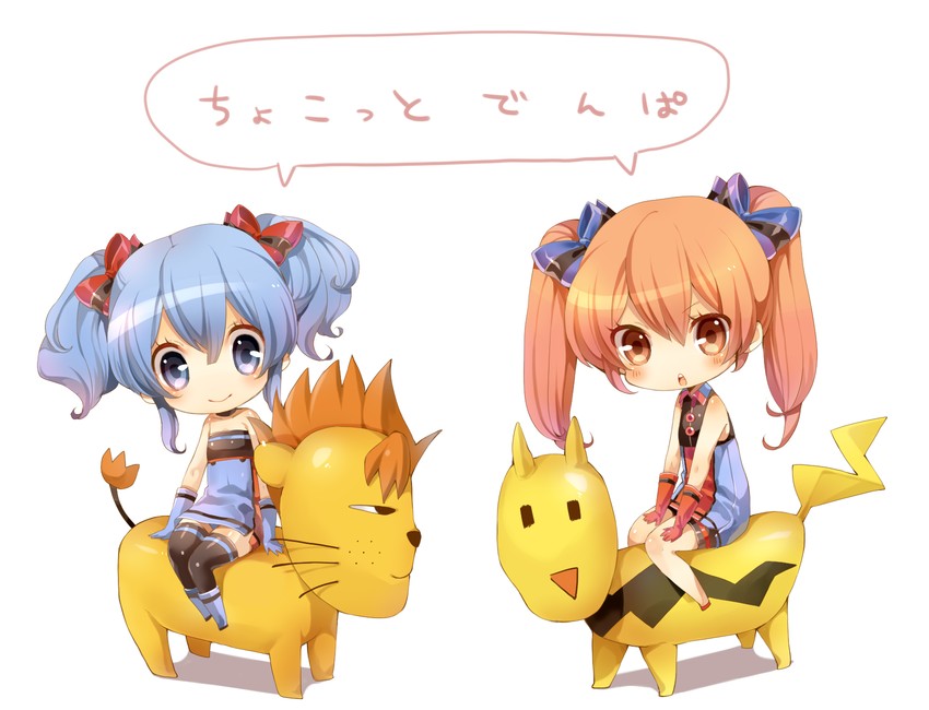 momobako and aihara kaori (chimu dmp) drawn by rojiko