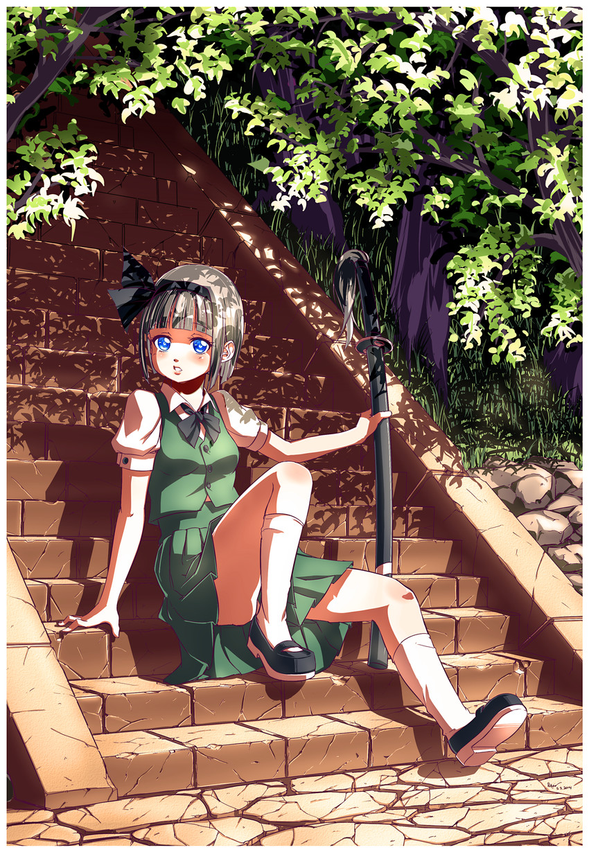 konpaku youmu (touhou) drawn by nsio