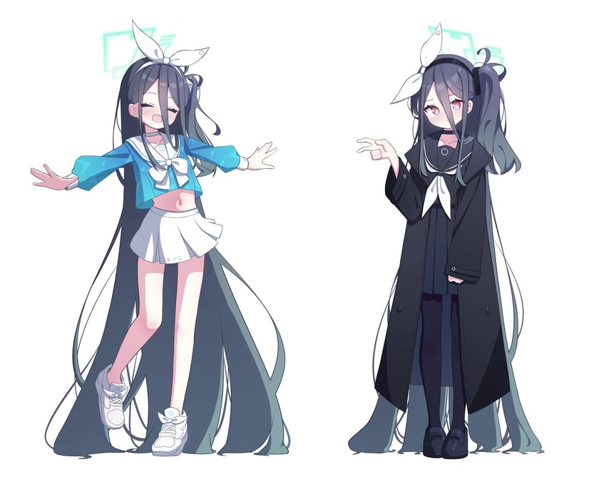 aris, arona, plana, and kei (blue archive) drawn by 525_woiwo