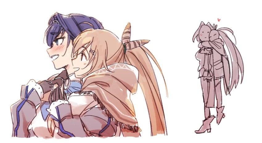 ouro kronii and nanashi mumei (hololive and 1 more) drawn by anco_(platanity)