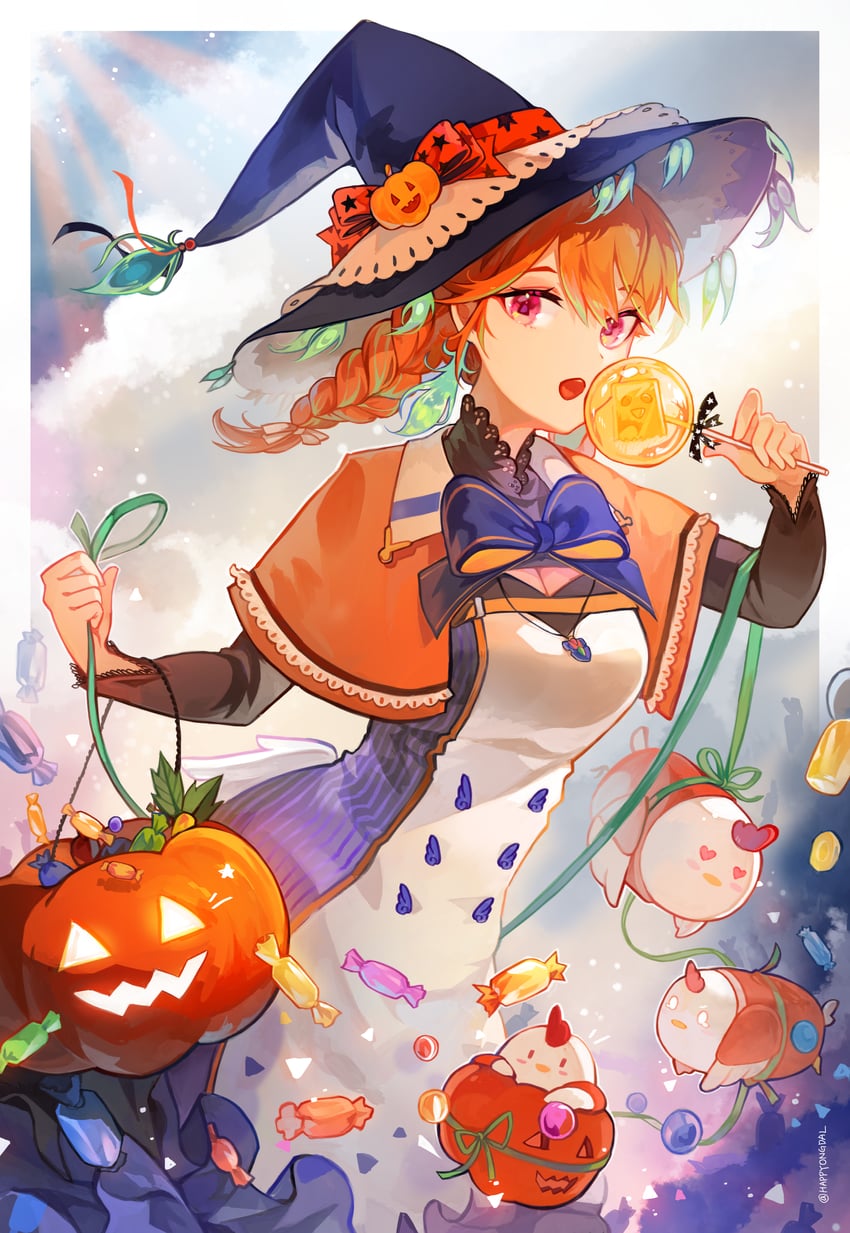 takanashi kiara, friend, and kfp employee (hololive and 1 more) drawn by happyongdal