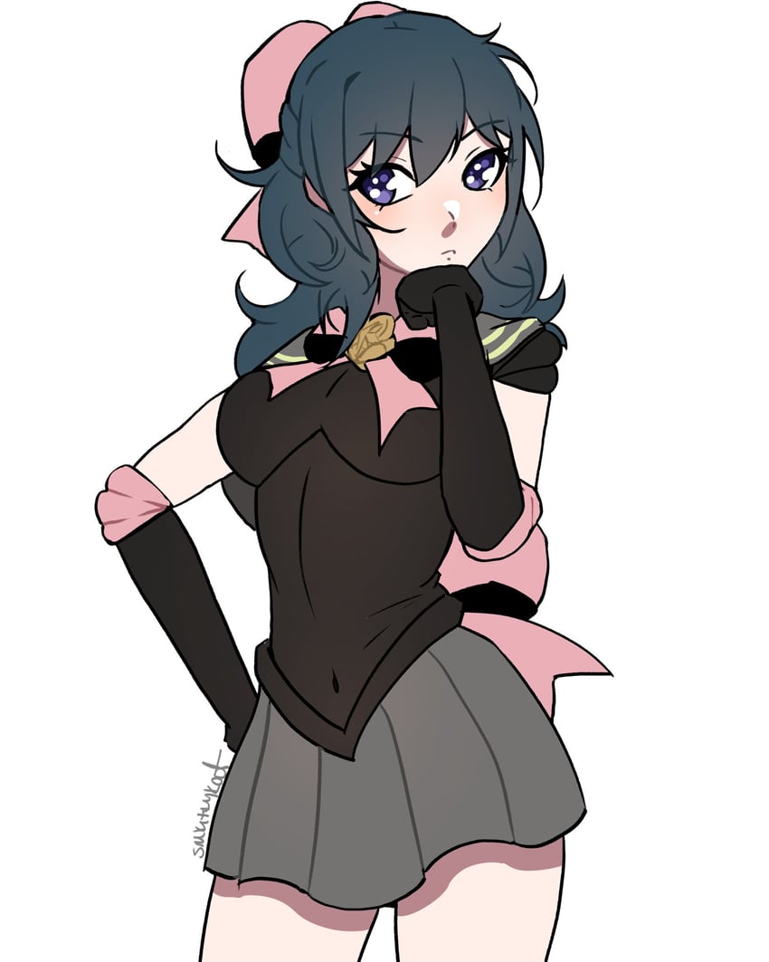 female byleth (fire emblem and 2 more) drawn by smkittykat