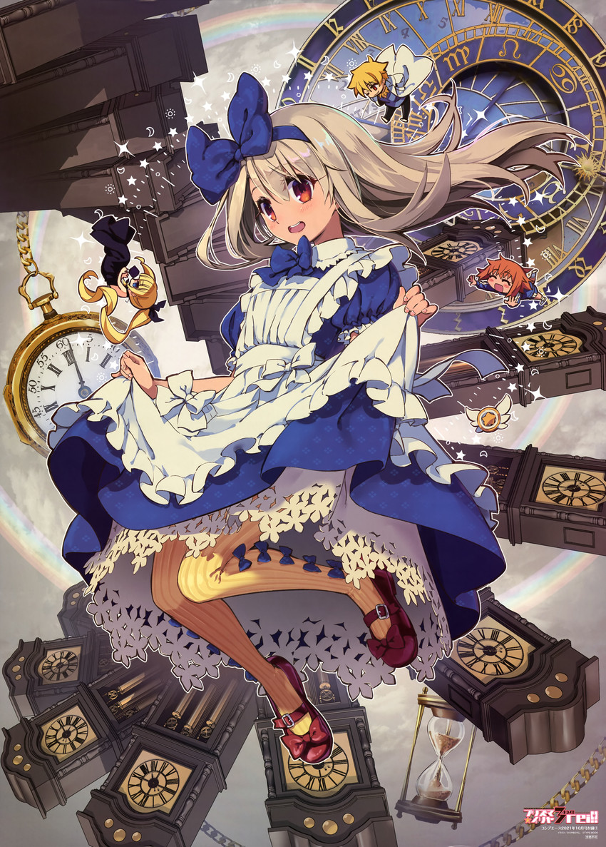 illyasviel von einzbern, gilgamesh, alice, child gilgamesh, tanaka, and 1 more (fate and 2 more) drawn by hiroyama_hiroshi