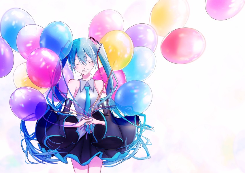 hatsune miku (vocaloid) drawn by mofmofmoffu