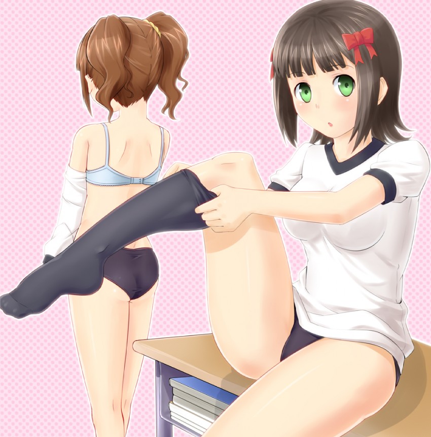 amami haruka and takatsuki yayoi (idolmaster) drawn by shougi_(116)