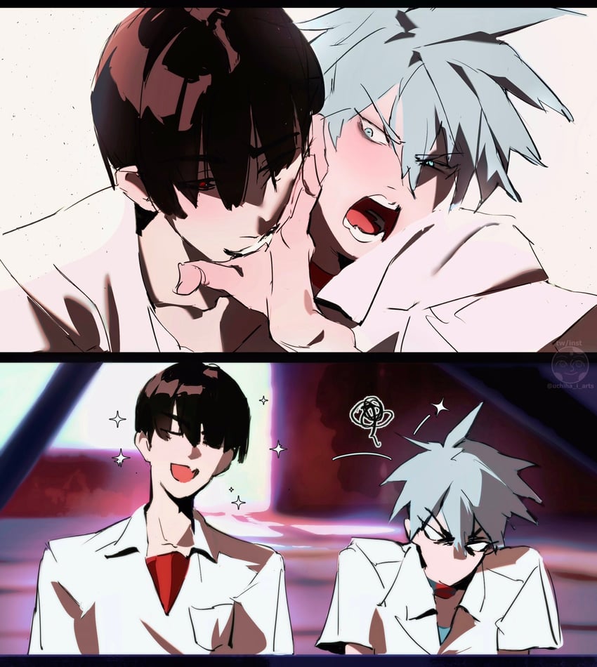 till and ivan (neon genesis evangelion and 3 more) drawn by uchiha_i_arts