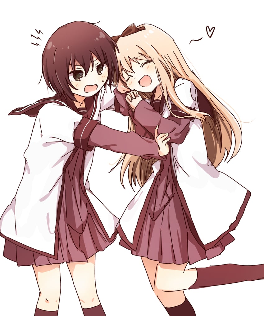 toshinou kyouko and funami yui (yuruyuri) drawn by migimiya_yoru