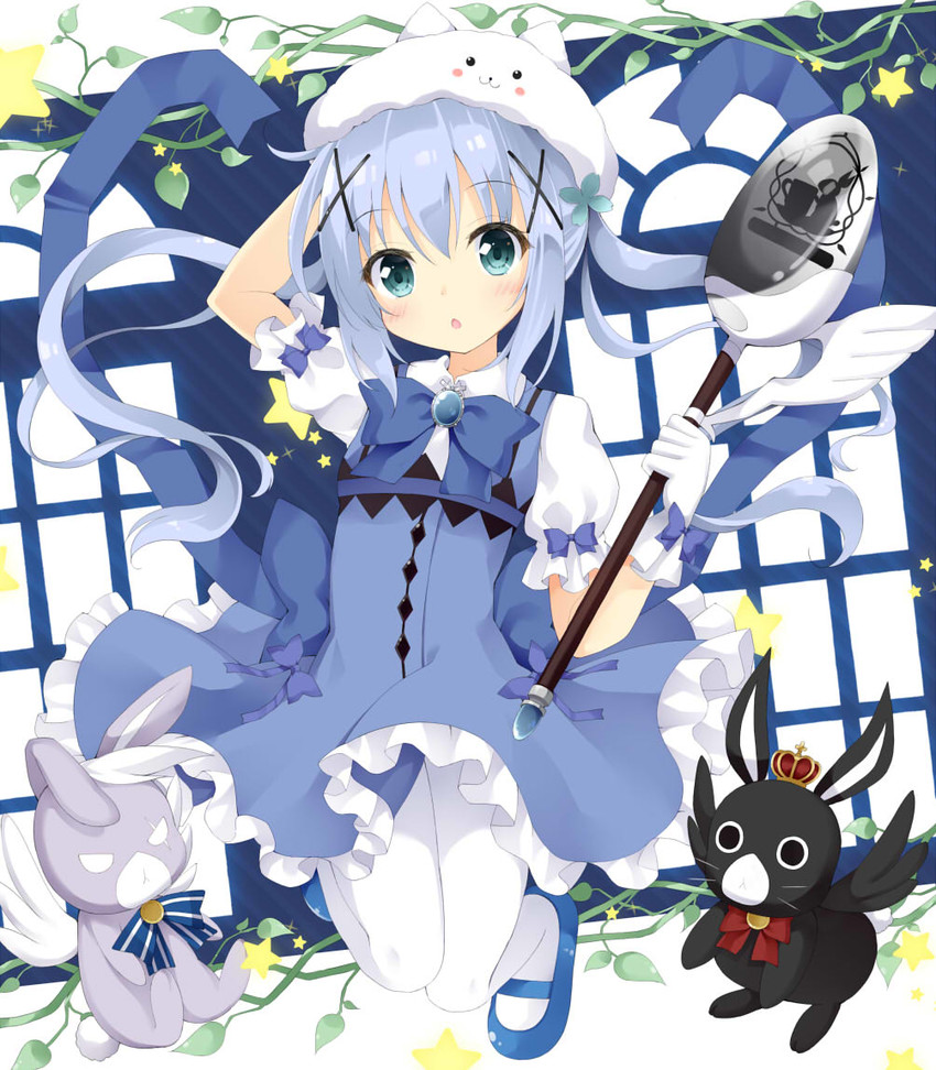 kafuu chino, tippy, anko, and wild geese (gochuumon wa usagi desu ka?) drawn by maccha