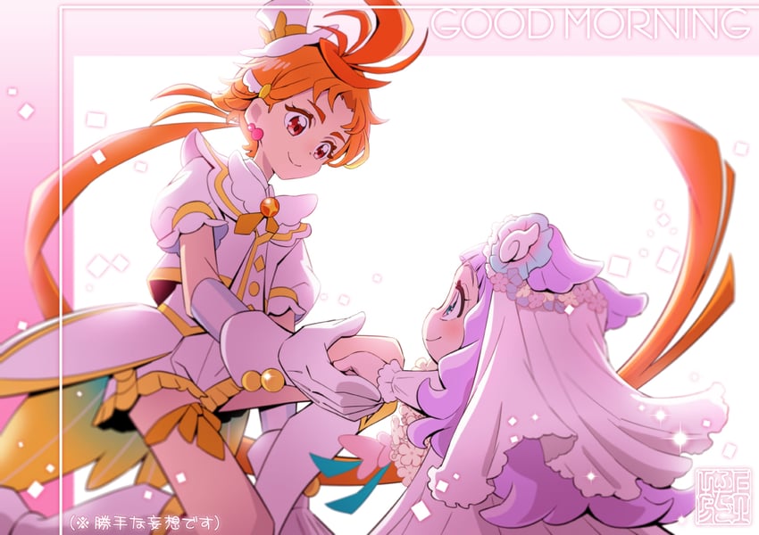 yuunagi tsubasa, ellee-chan, and cure wing (precure and 1 more) drawn by kamikita_futago