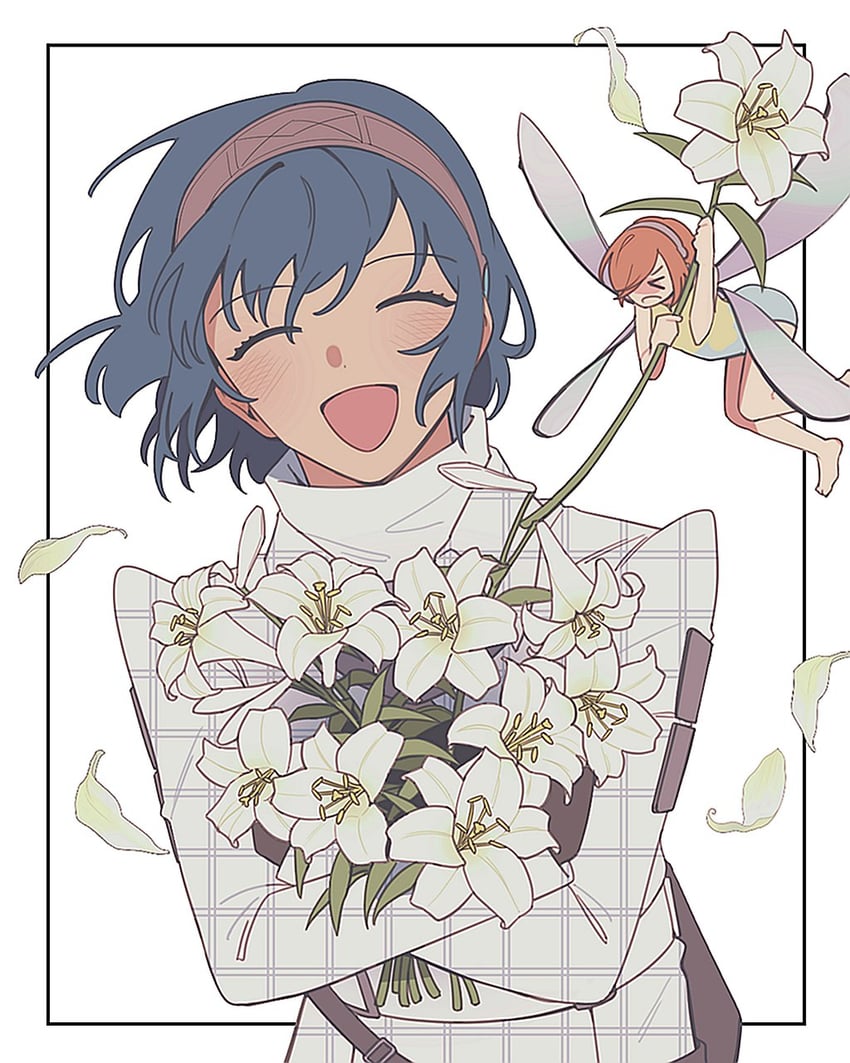 protagonist and gallica (metaphor: refantazio) drawn by elulit2