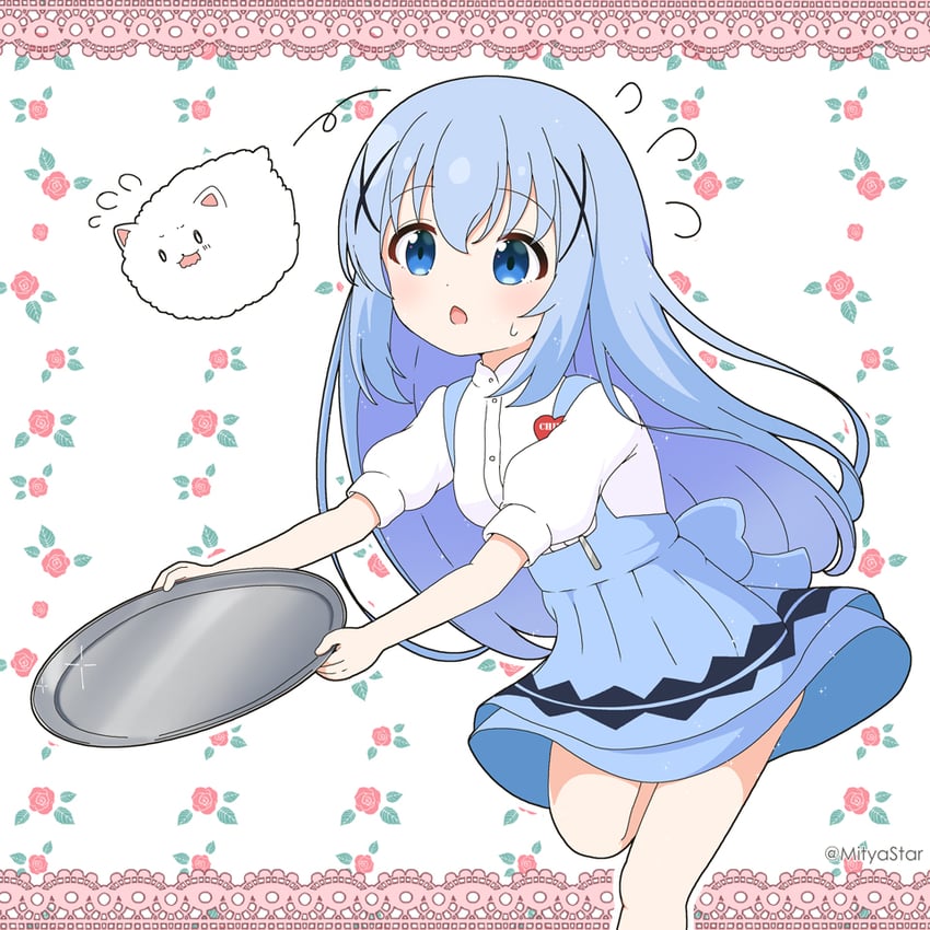 kafuu chino and tippy (gochuumon wa usagi desu ka?) drawn by mitya