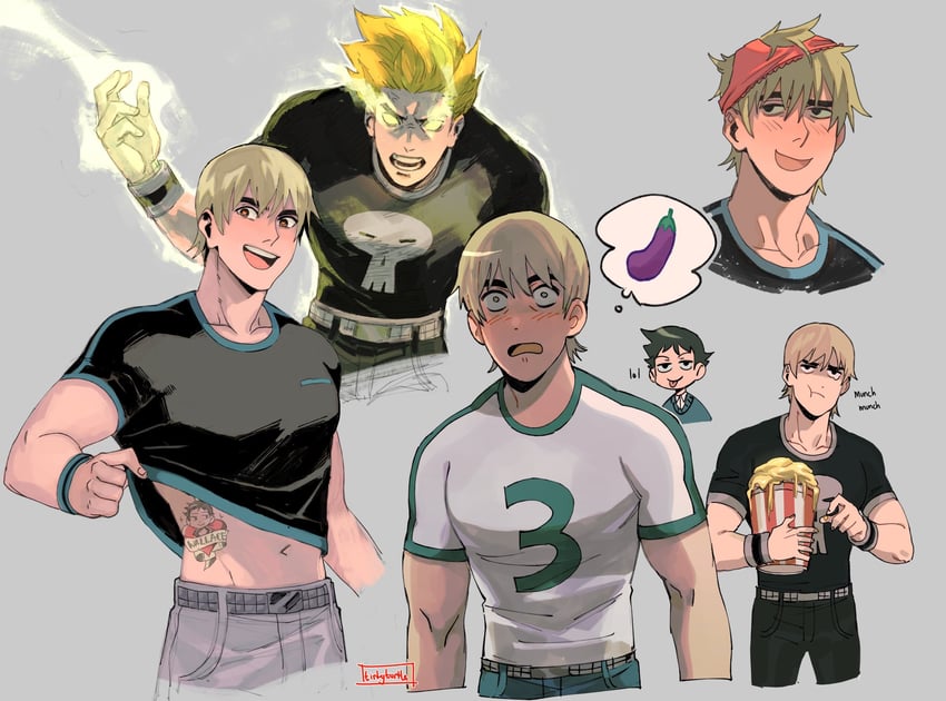 wallace wells and todd ingram (scott pilgrim and 1 more) drawn by tirtyturtle