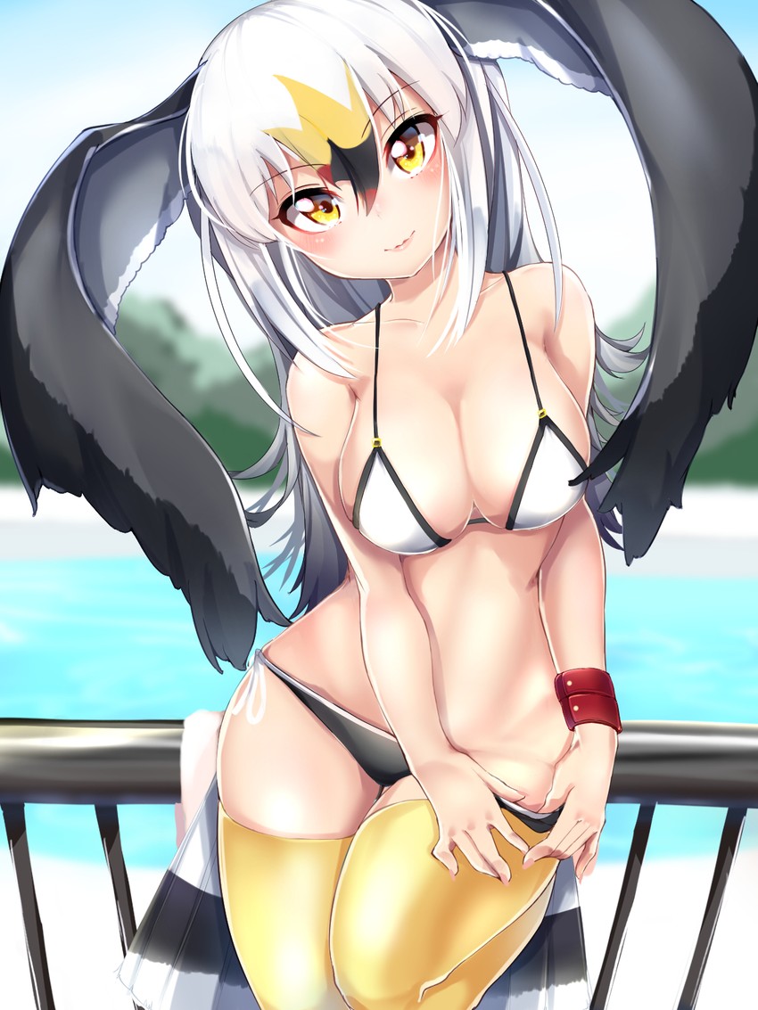black-tailed gull (kemono friends) drawn by kinou_no_shika