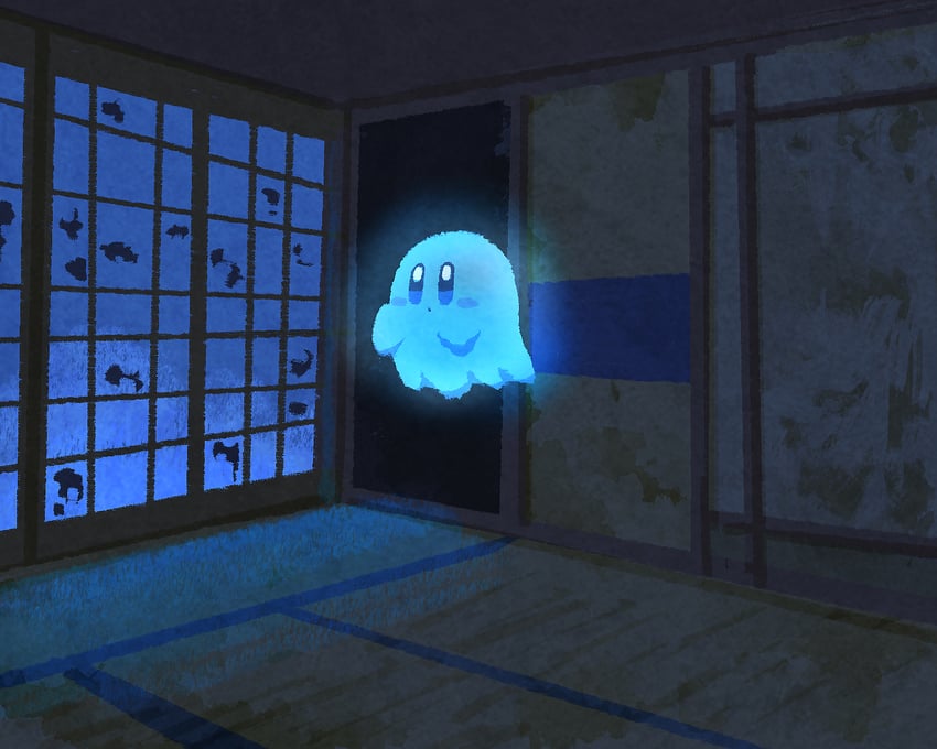 kirby and ghost kirby (kirby and 1 more) drawn by miclot