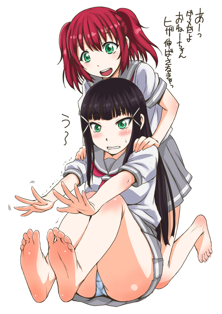 kurosawa dia and kurosawa ruby (love live! and 1 more) drawn by kokuriu