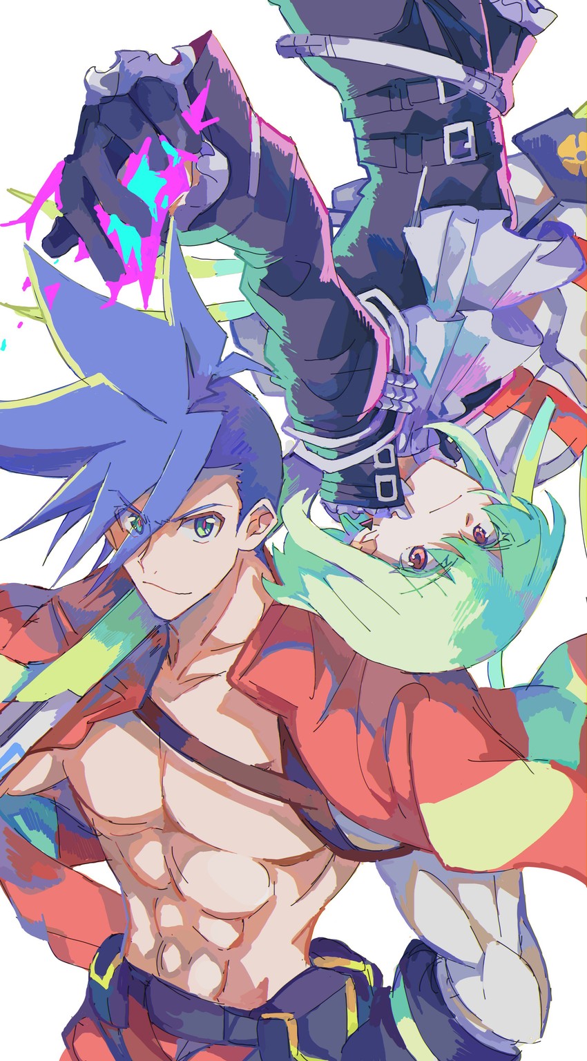 lio fotia and galo thymos (promare) drawn by toramaru_(696anna)
