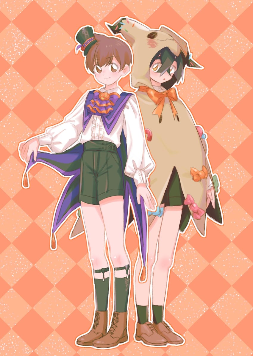 kieran, florian, and mimikyu (pokemon and 1 more) drawn by x654123731526