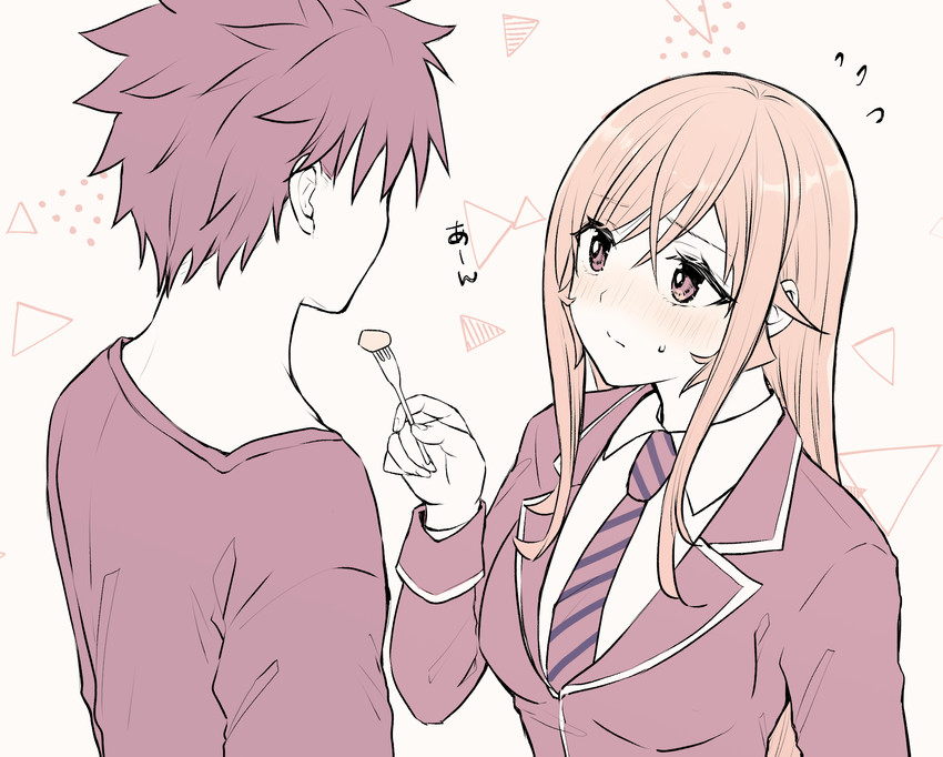 nakiri erina and yukihira souma (shokugeki no souma) drawn by toy-black