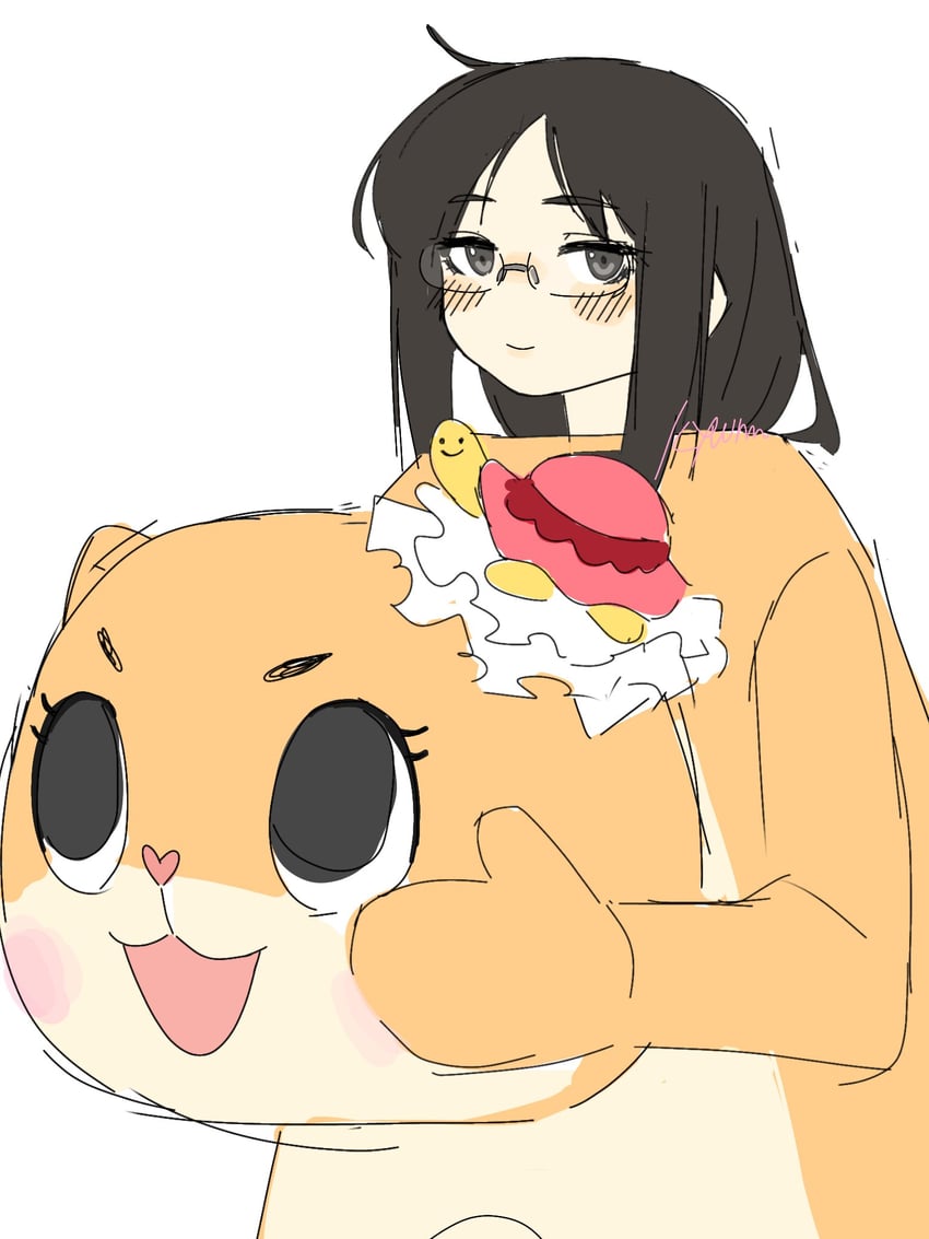 minakami mai, chiitan, and kame-chan (nichijou and 1 more) drawn by kyuunn