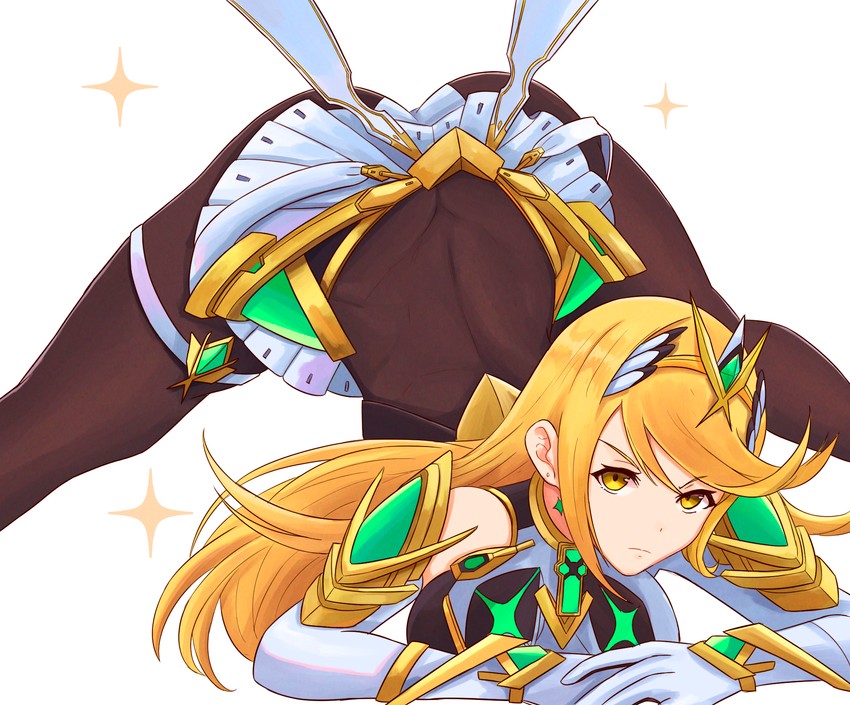 mythra (xenoblade chronicles and 2 more) drawn by truejekart