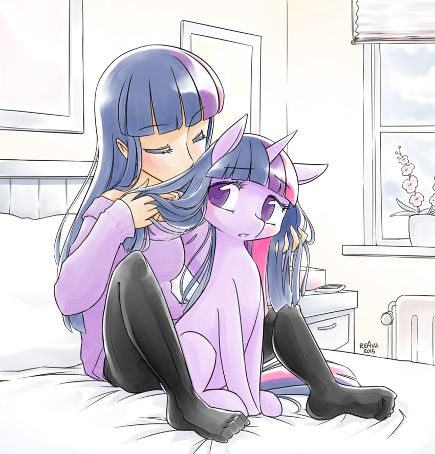 twilight sparkle (my little pony and 1 more) drawn by reavz