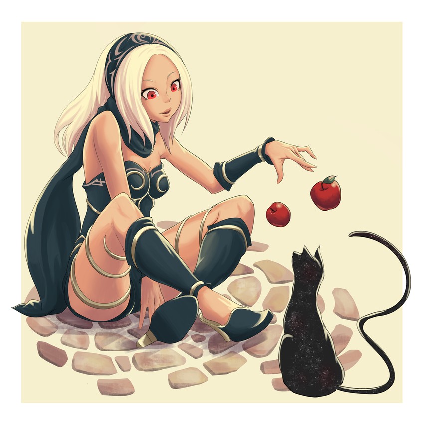 kitten and dusty (gravity daze) drawn by bob-the-bison