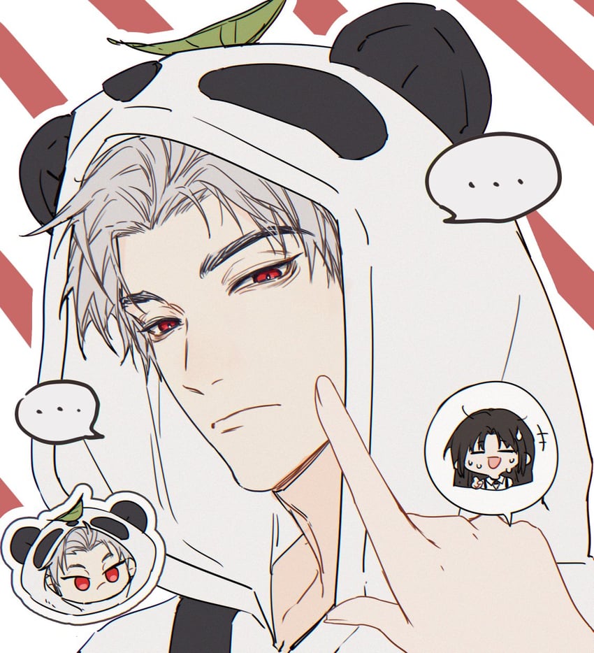 protagonist and sylus (love and deepspace) drawn by bubing