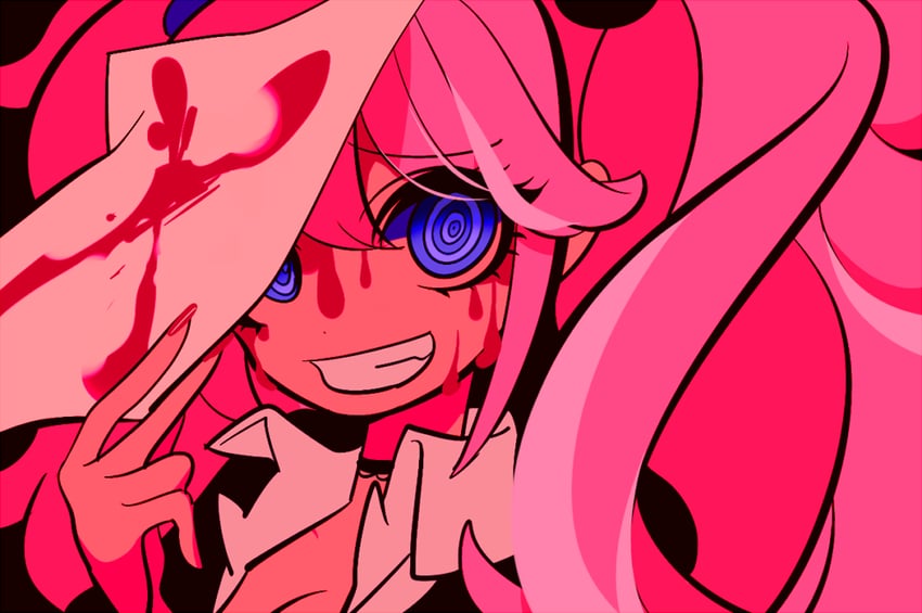 enoshima junko (danganronpa and 1 more) drawn by sameyama_jiro