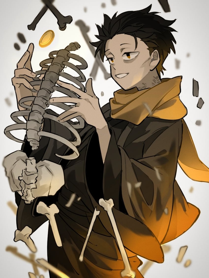 natsuki subaru (re:zero kara hajimeru isekai seikatsu and 2 more) drawn by oshel_357