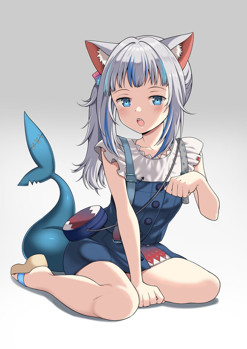 gawr gura (hololive and 1 more) drawn by sutemeto